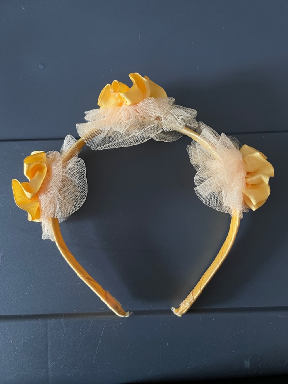 Vintage Yellow Floral Headband